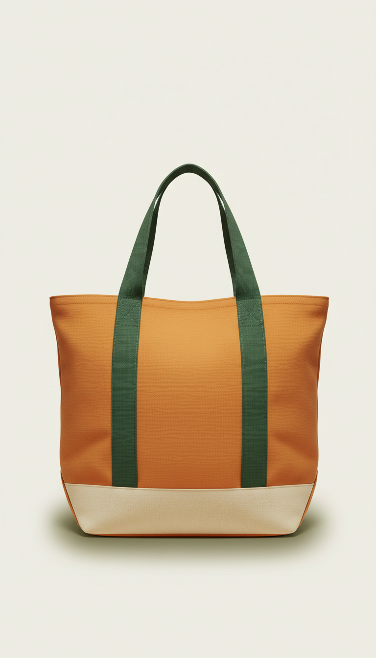 Marigold Accent Canvas Tote